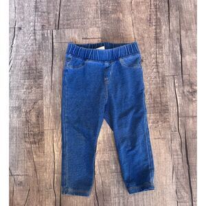 Cat & Jack Girls Blue Jeggings Size 18M Pull-On Stretch Pants